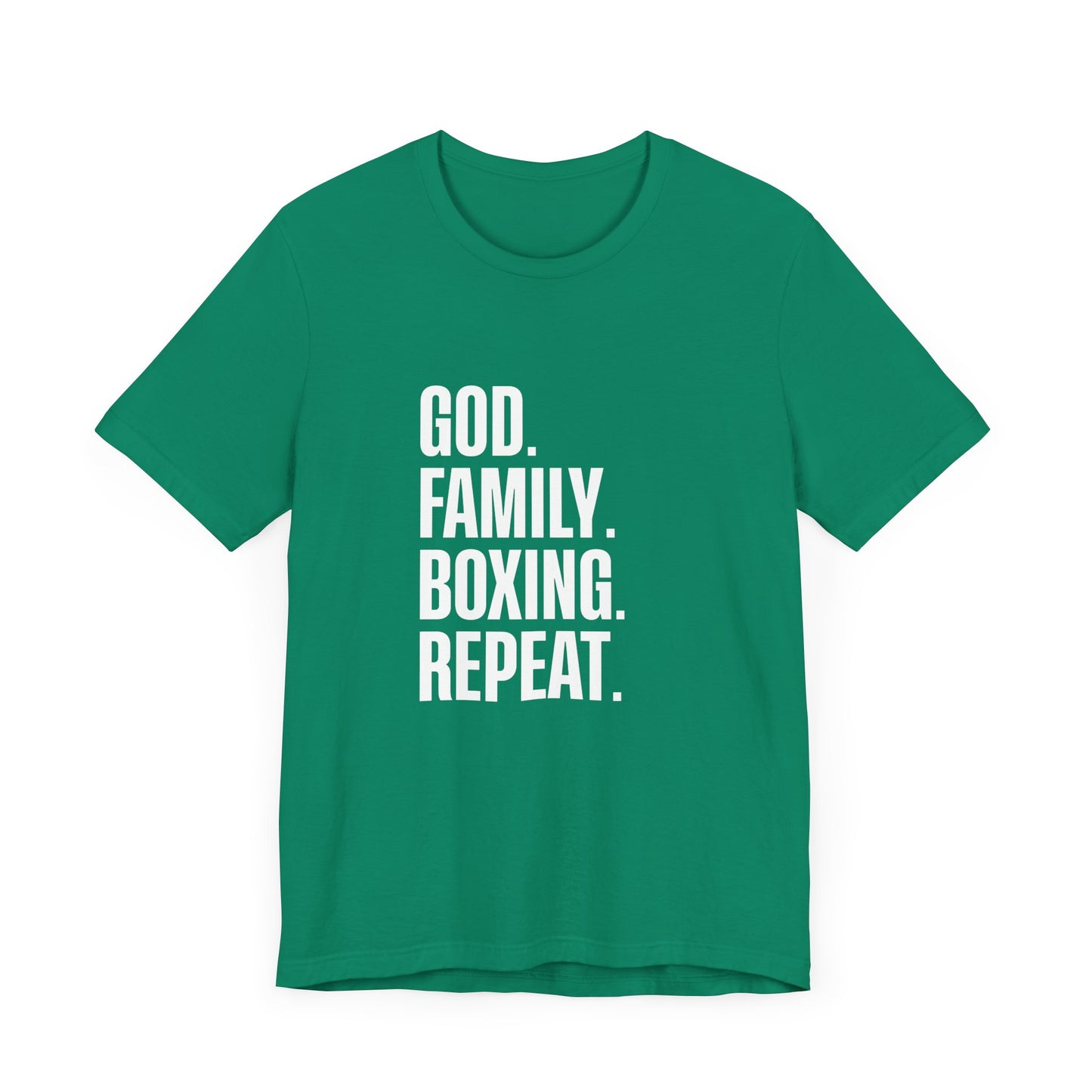 God. Family. Boxing. Repeat. T-Shirt