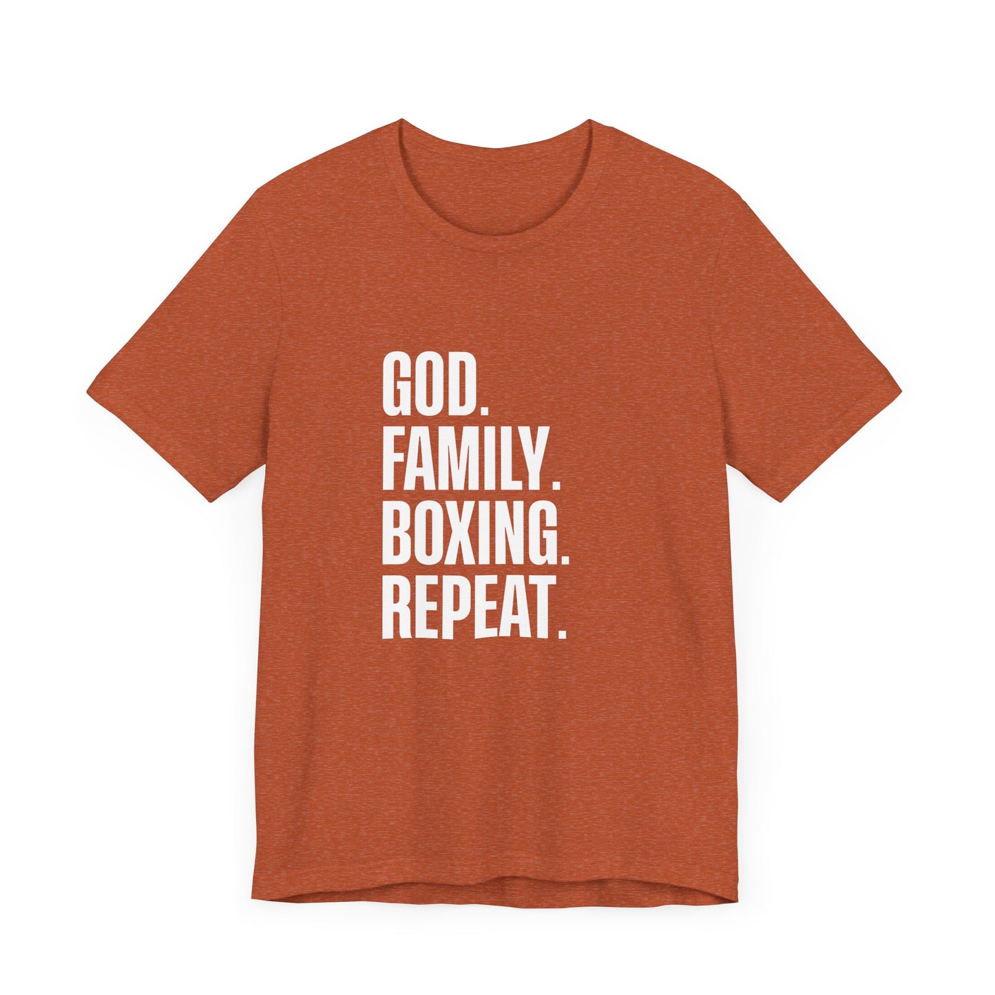 God. Family. Boxing. Repeat. T-Shirt