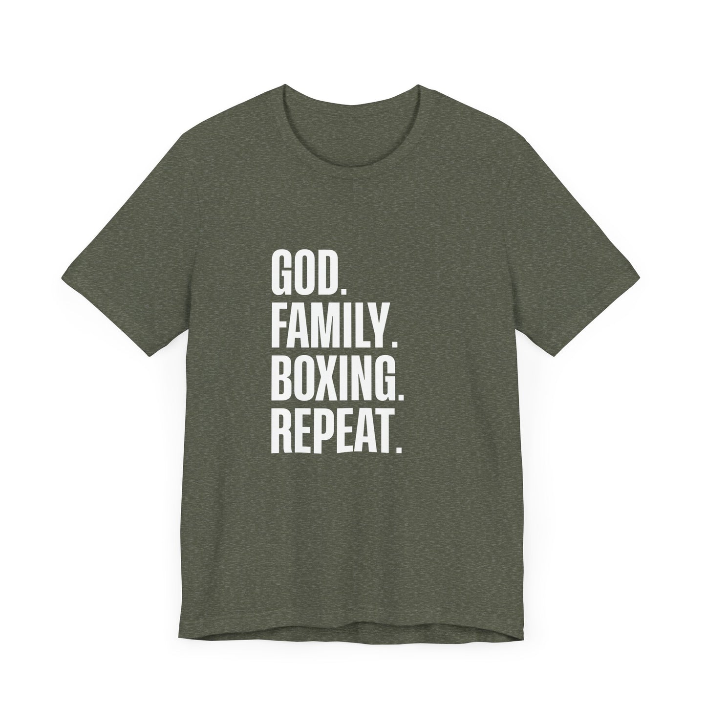God. Family. Boxing. Repeat. T-Shirt