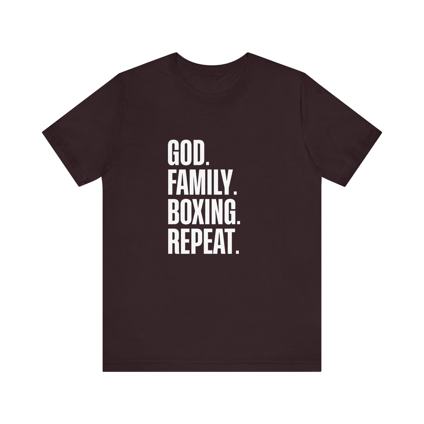 God. Family. Boxing. Repeat. T-Shirt