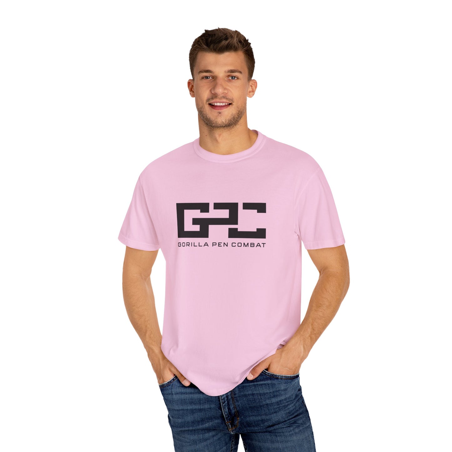 Gorilla Pen Combat Black Logo Tee 100% Cotton