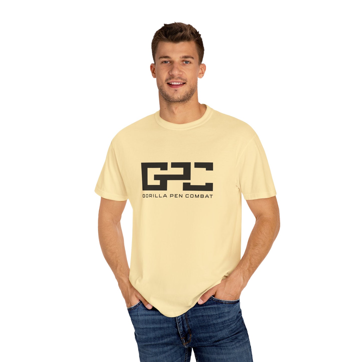 Gorilla Pen Combat Black Logo Tee 100% Cotton