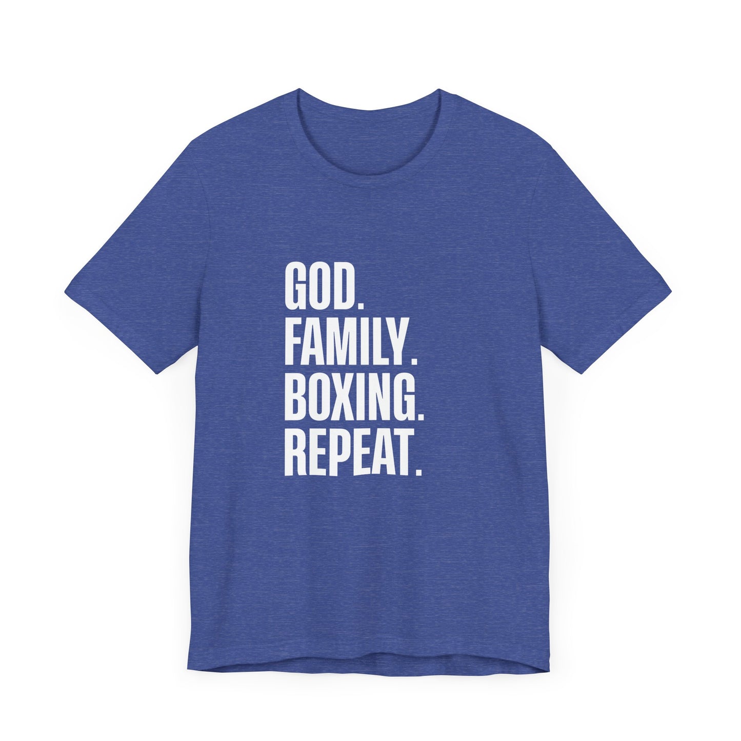 God. Family. Boxing. Repeat. T-Shirt
