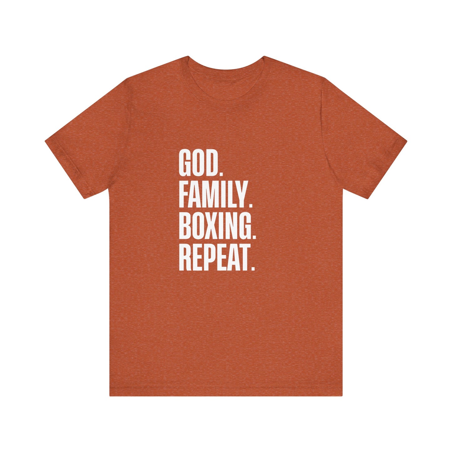 God. Family. Boxing. Repeat. T-Shirt