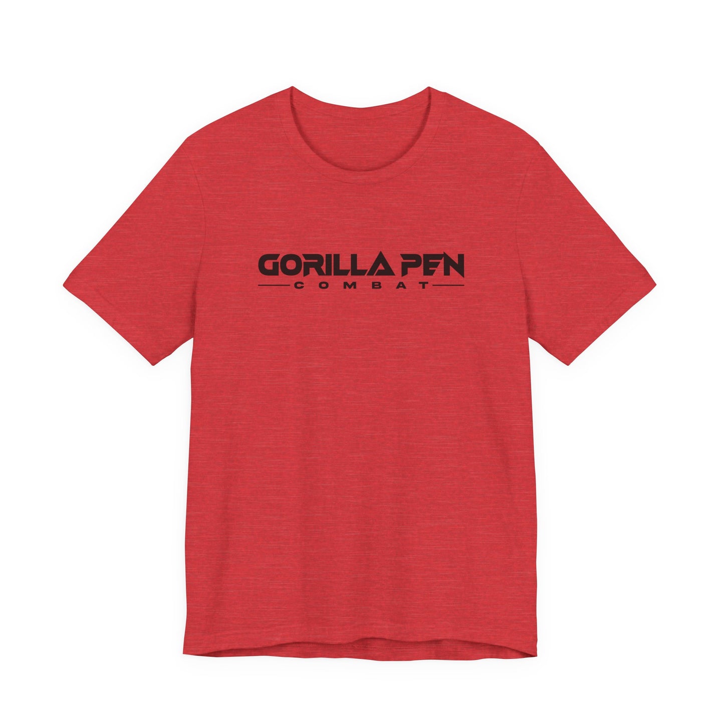 Gorilla Combat Throwback Logo Tee Black on Red