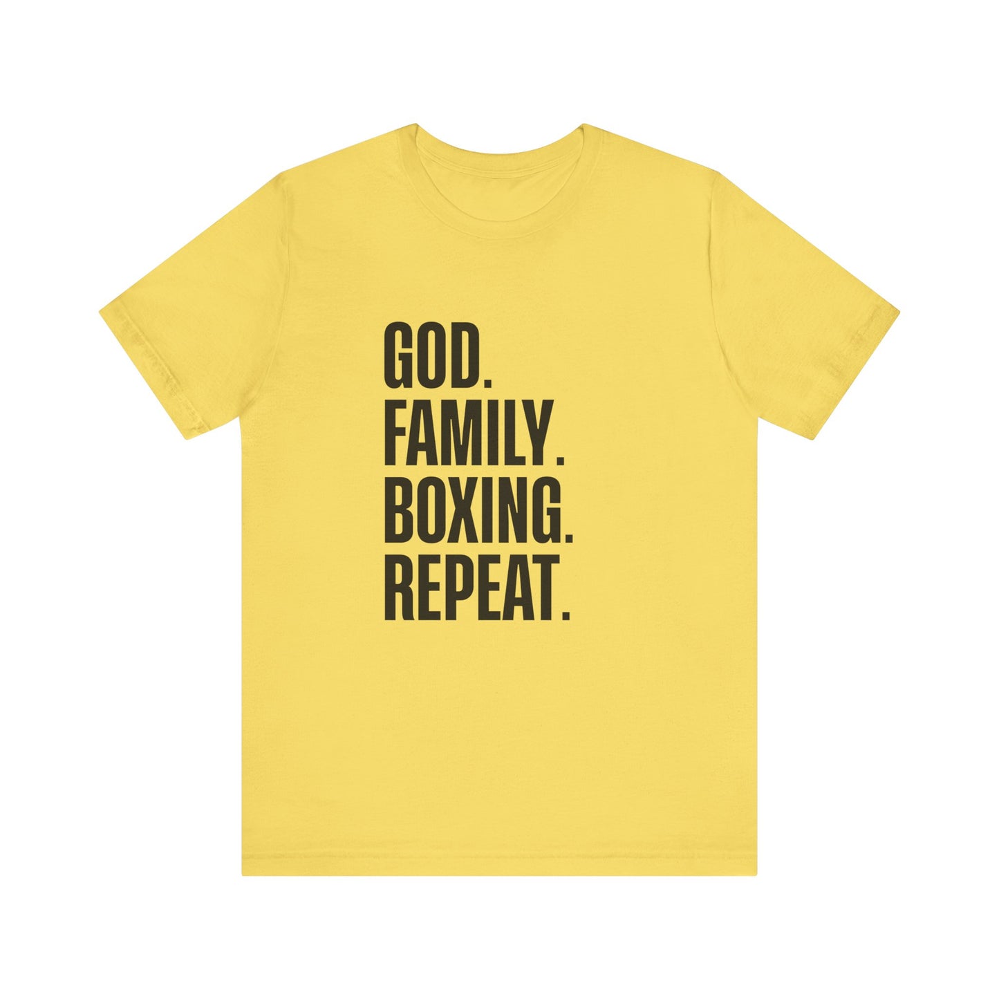 God. Family. Boxing. Repeat. T-Shirt