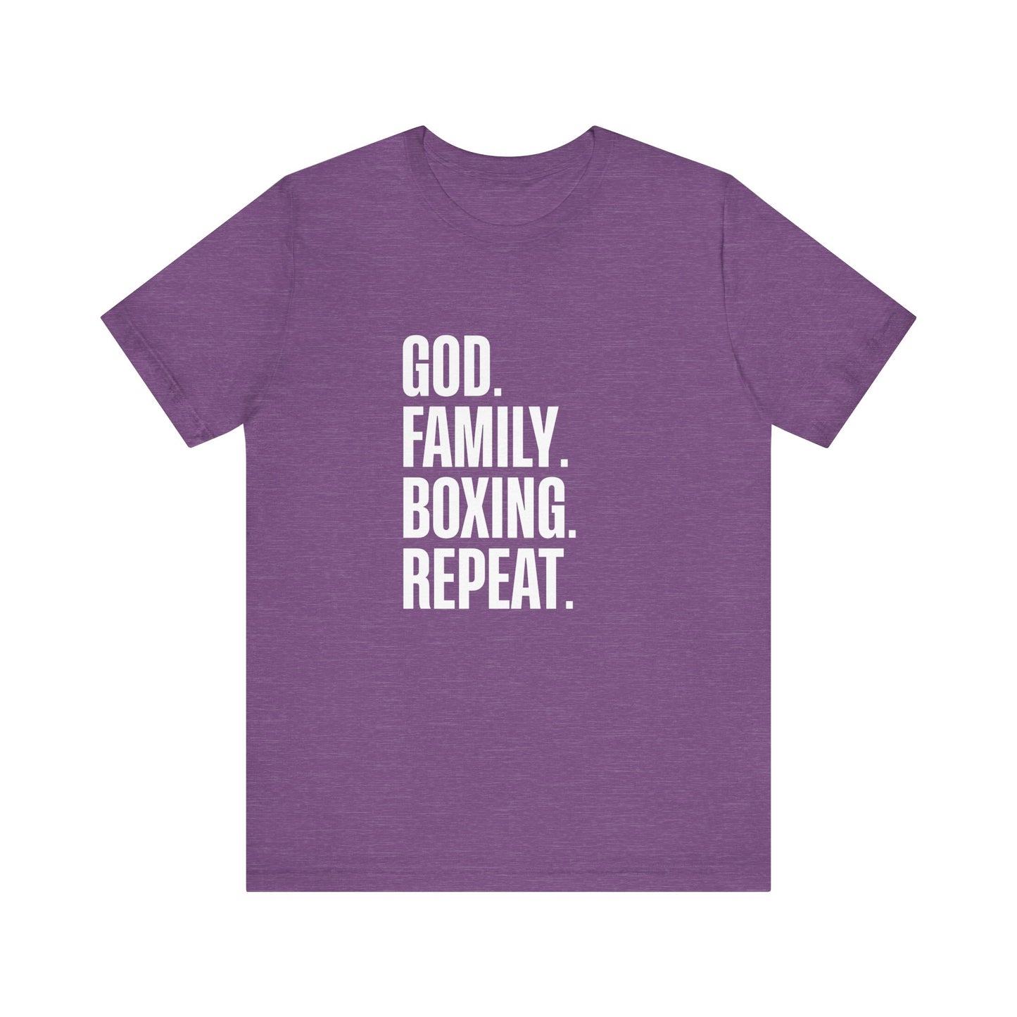 God. Family. Boxing. Repeat. T-Shirt