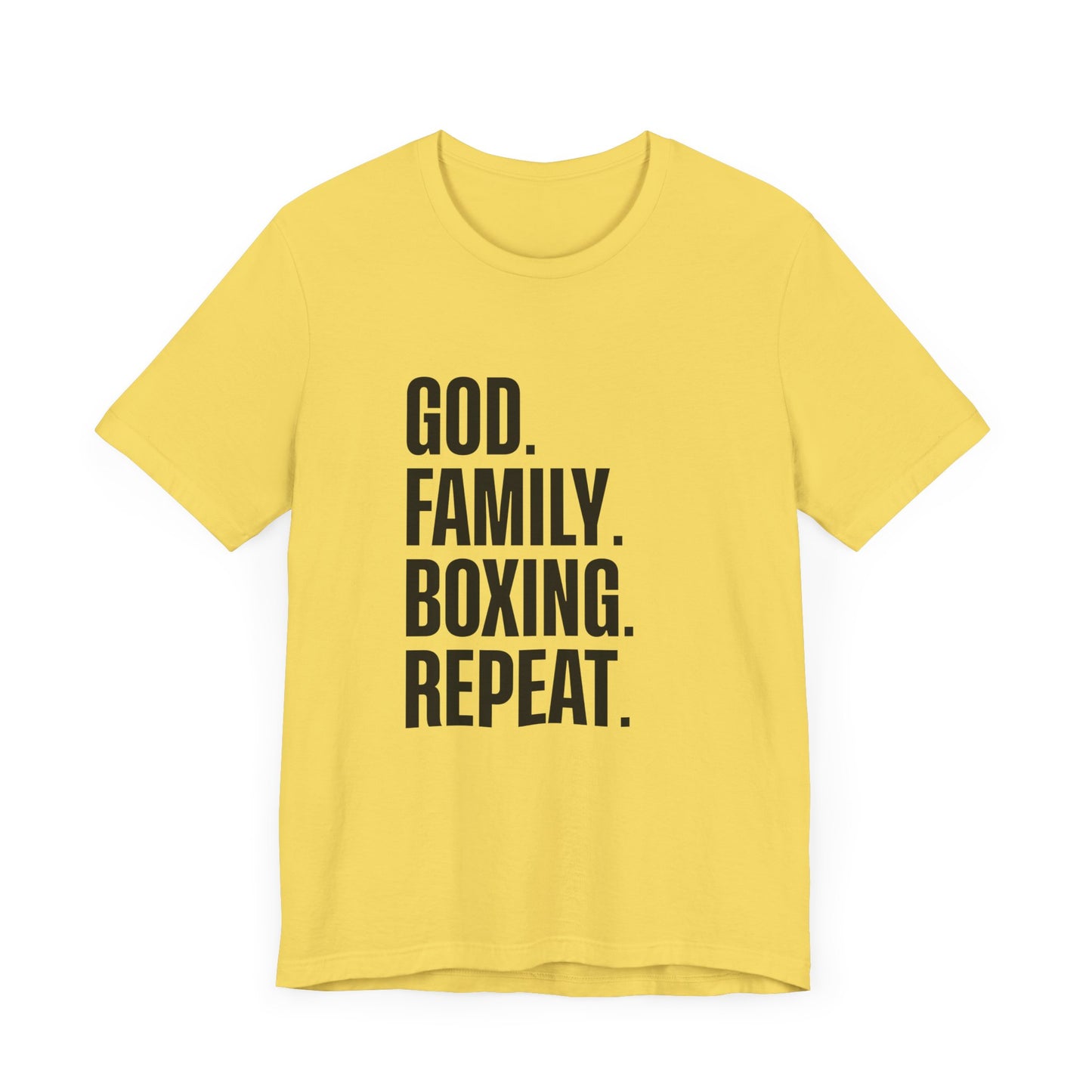 God. Family. Boxing. Repeat. T-Shirt