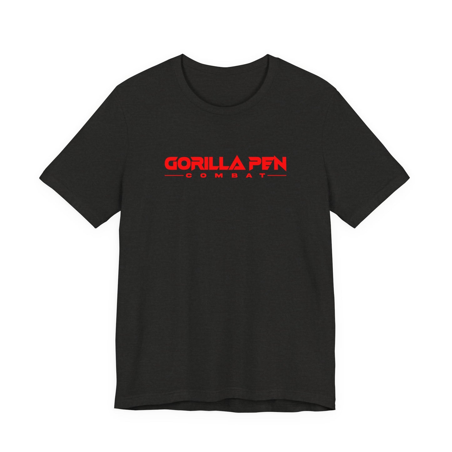 Gorilla Pen Combat Throwback Logo Red on Black Tee