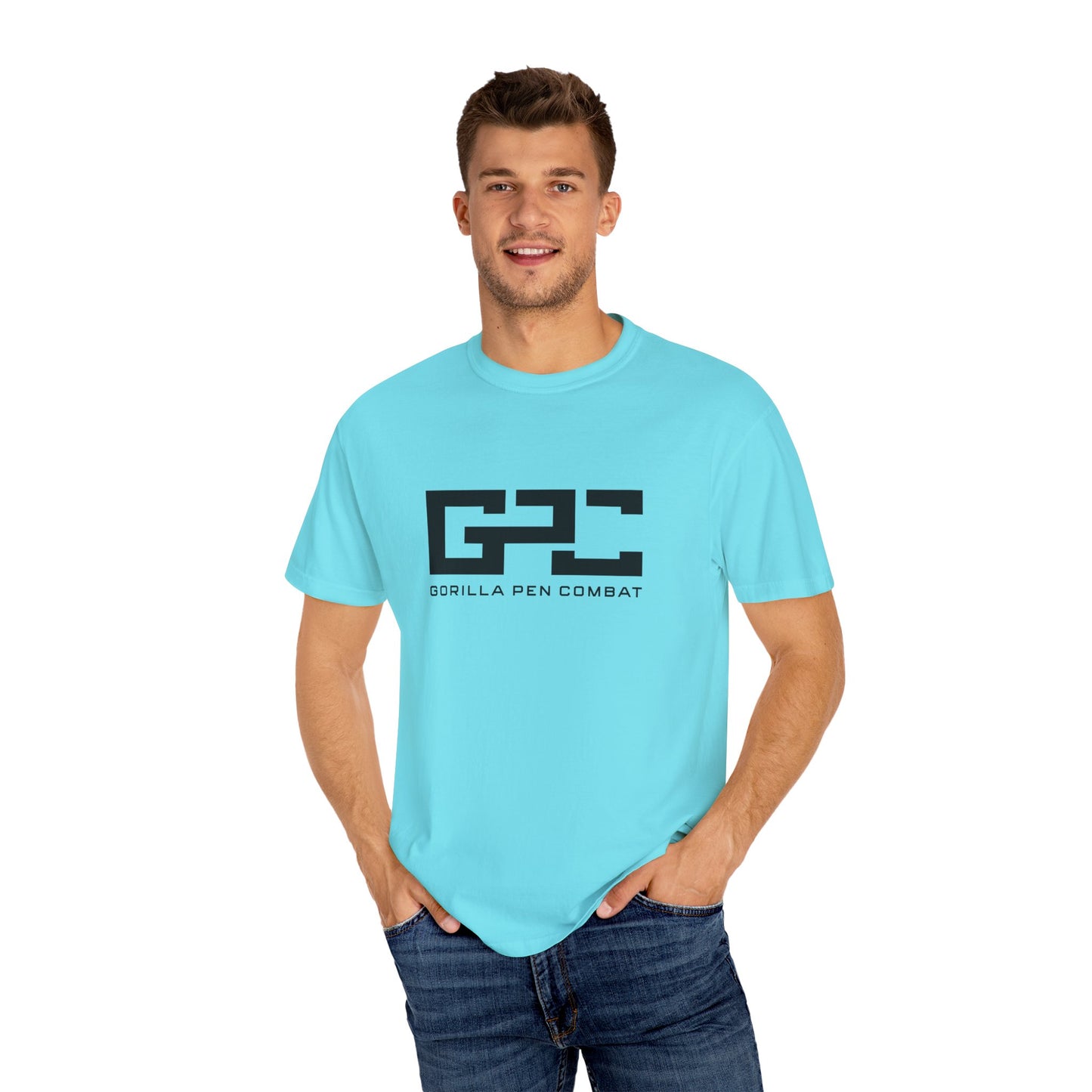 Gorilla Pen Combat Black Logo Tee 100% Cotton