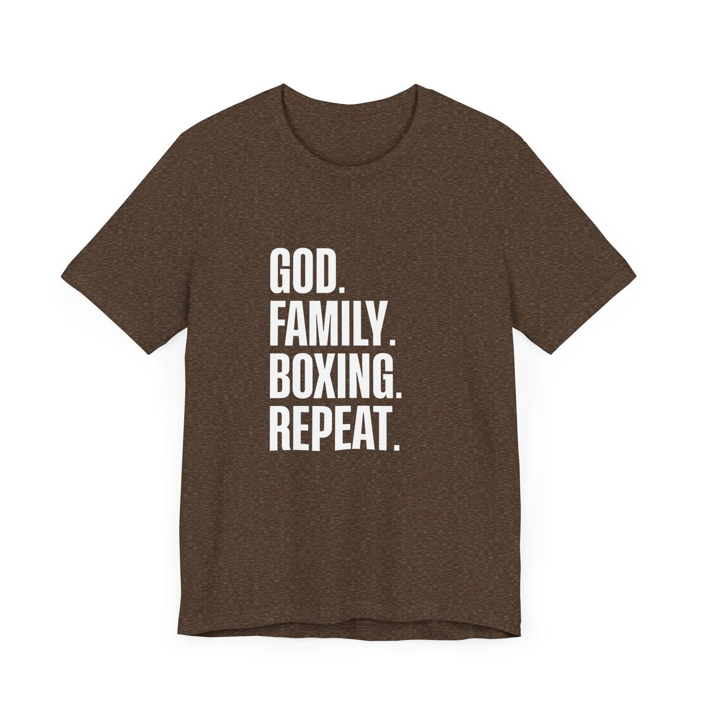 God. Family. Boxing. Repeat. T-Shirt