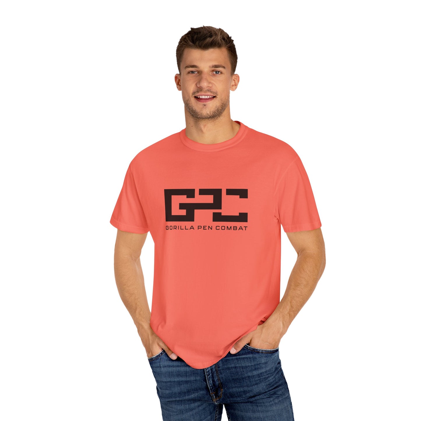 Gorilla Pen Combat Black Logo Tee 100% Cotton