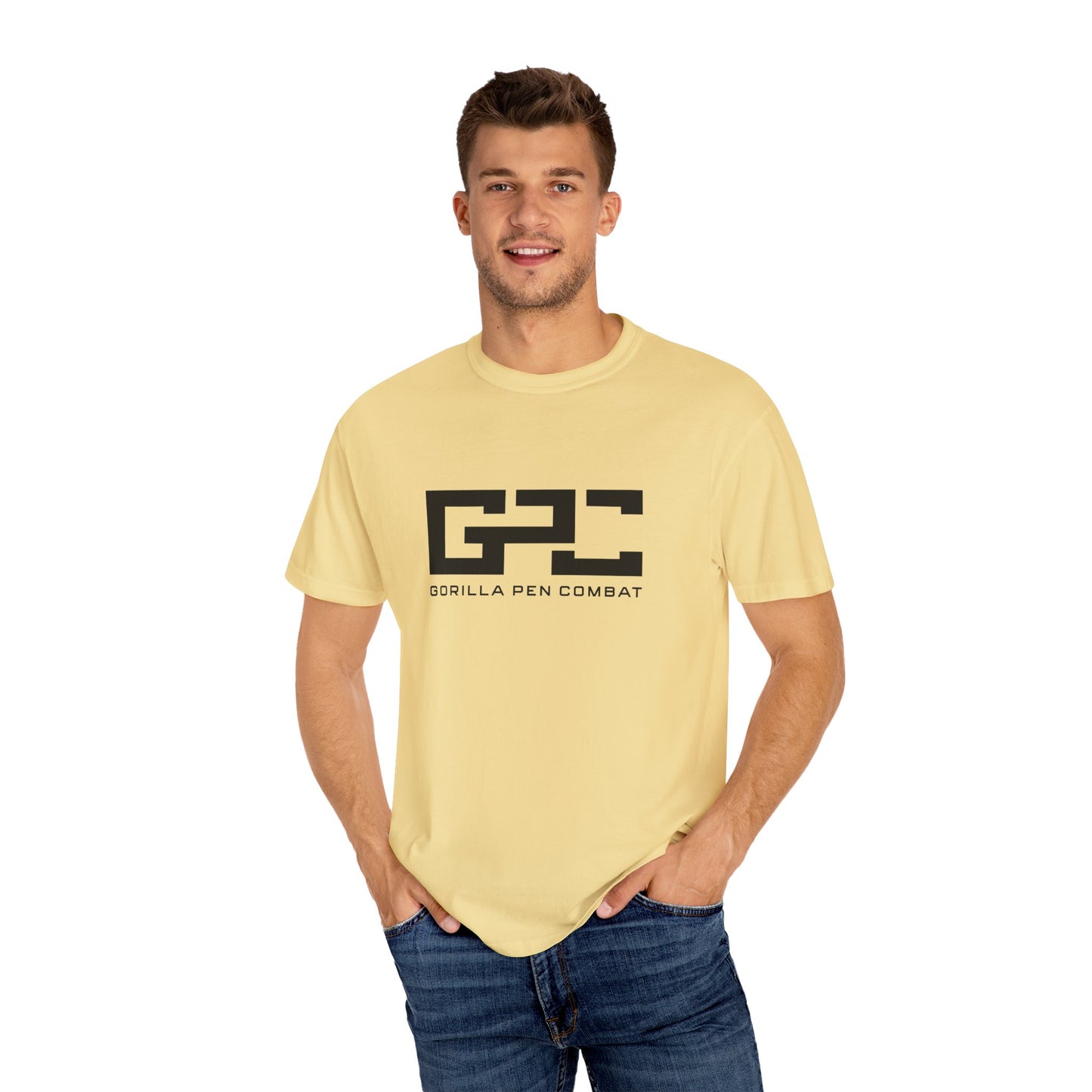 Gorilla Pen Combat Black Logo Tee 100% Cotton