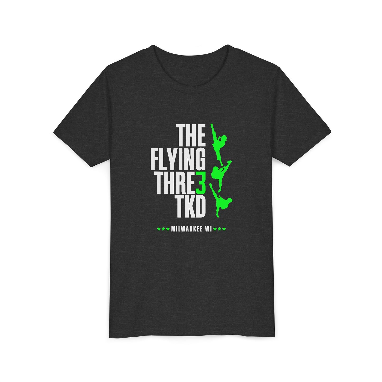 The Flying Three TKD Youth Short Sleeve Tee