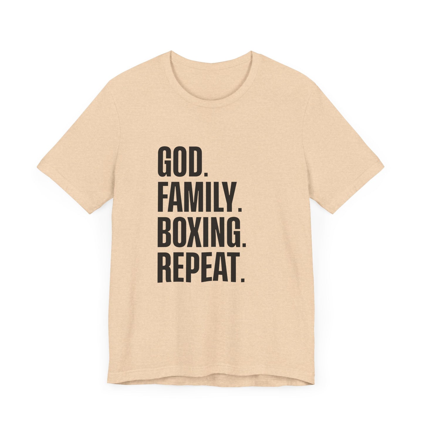 God. Family. Boxing. Repeat. T-Shirt