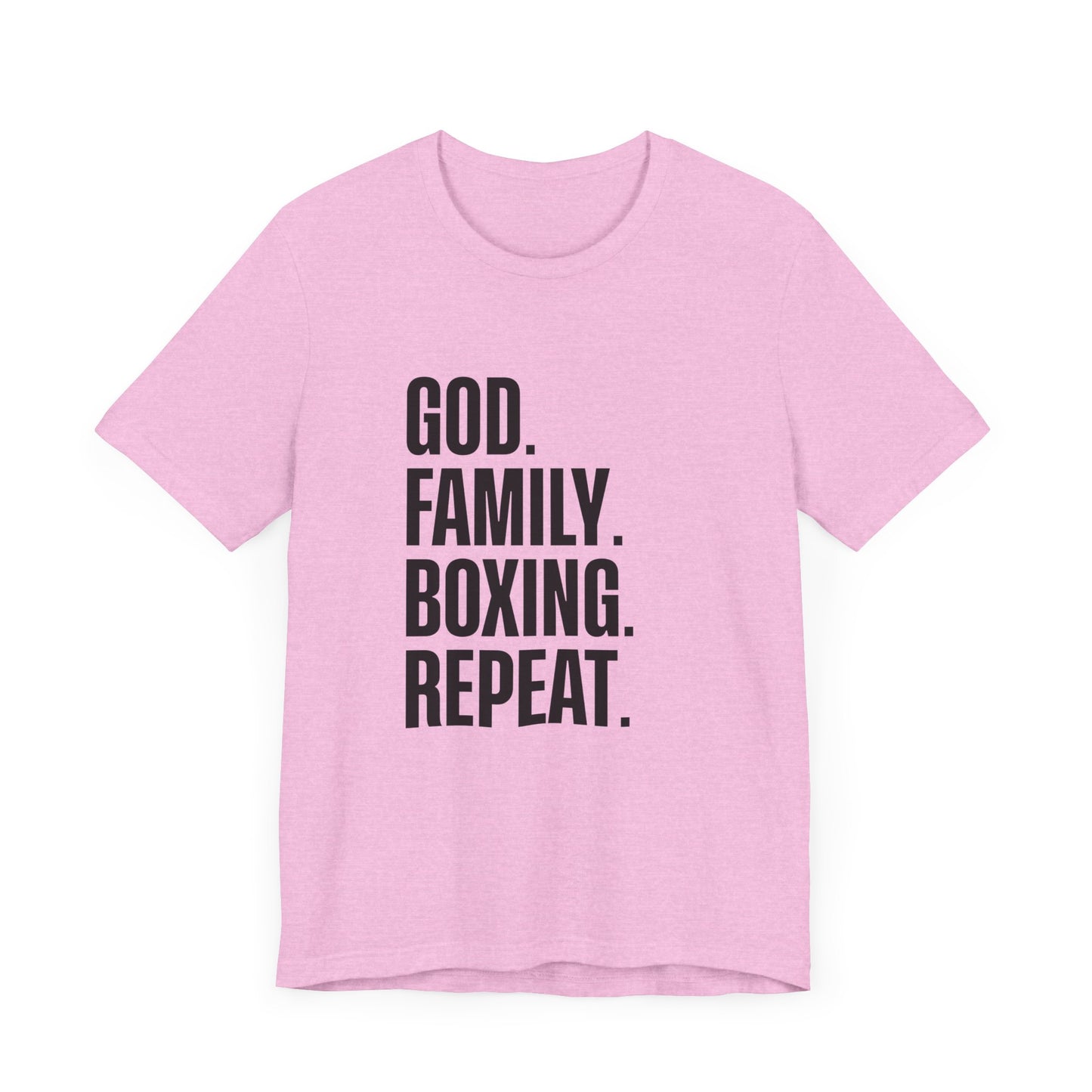 God. Family. Boxing. Repeat. T-Shirt