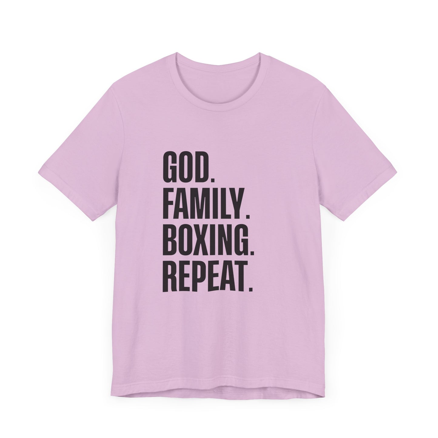God. Family. Boxing. Repeat. T-Shirt