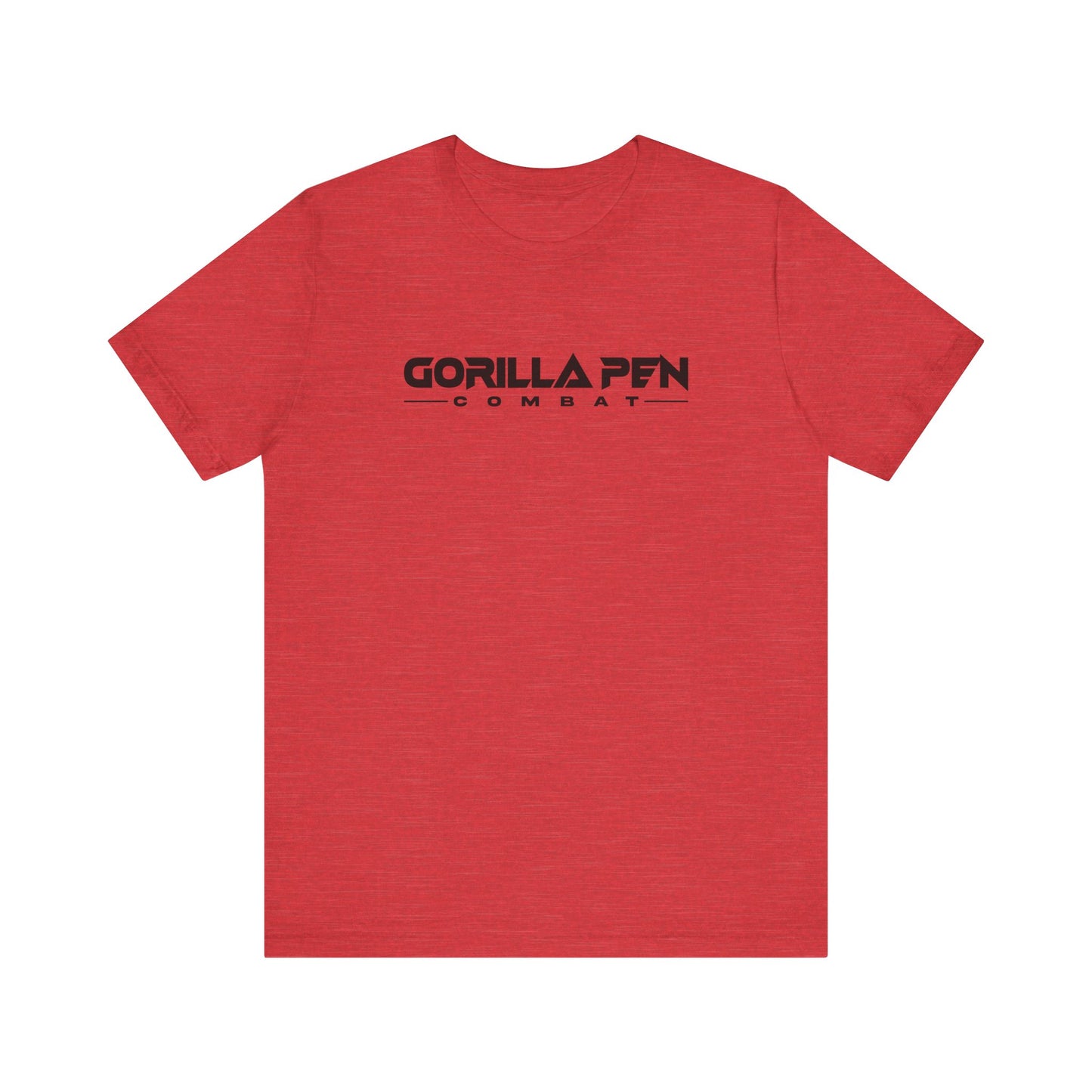 Gorilla Combat Throwback Logo Tee Black on Red