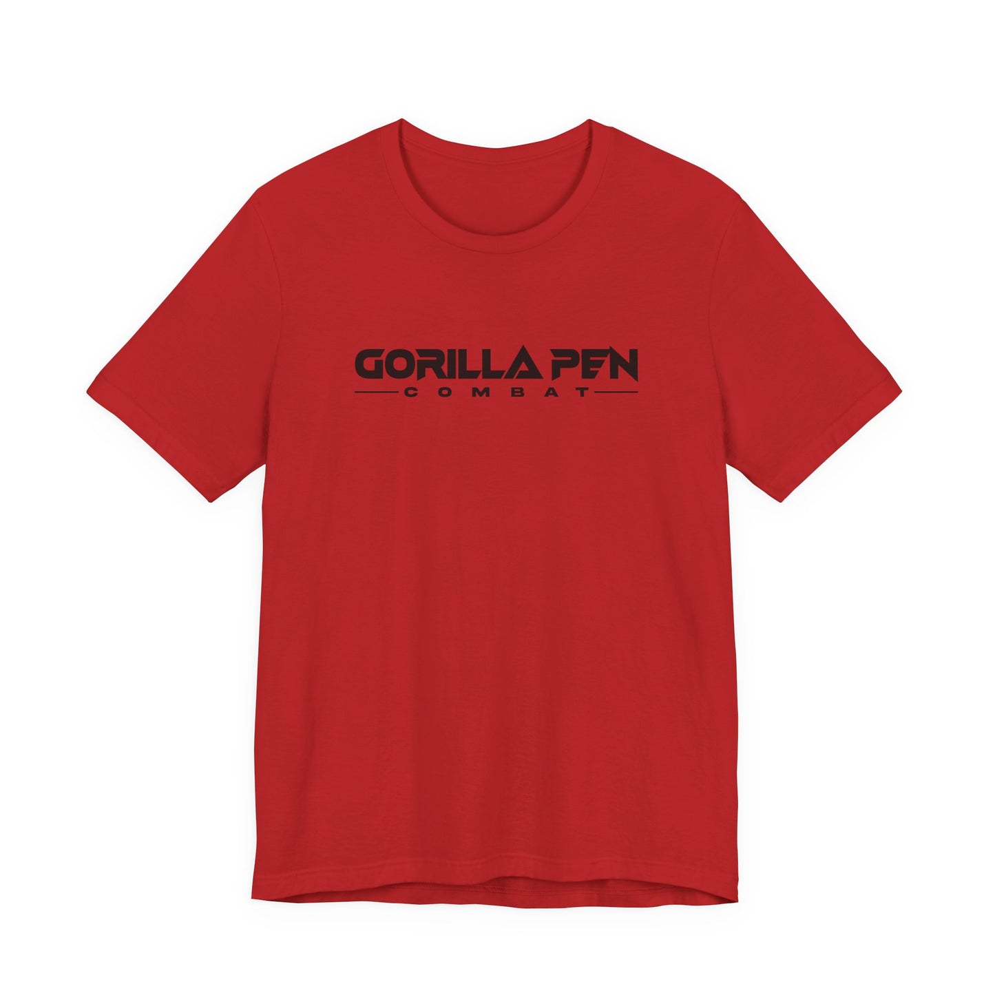 Gorilla Combat Throwback Logo Tee Black on Red