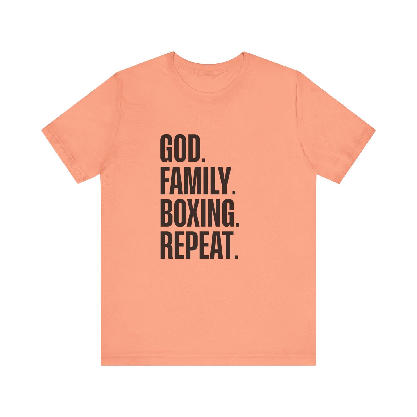 God. Family. Boxing. Repeat. T-Shirt