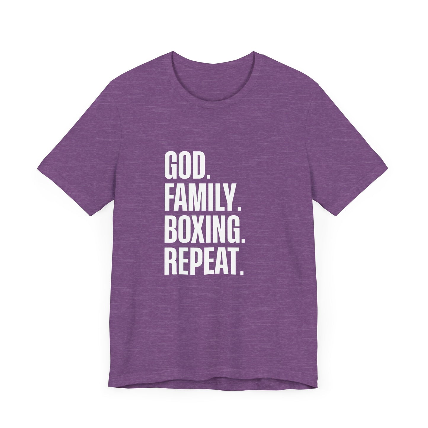 God. Family. Boxing. Repeat. T-Shirt