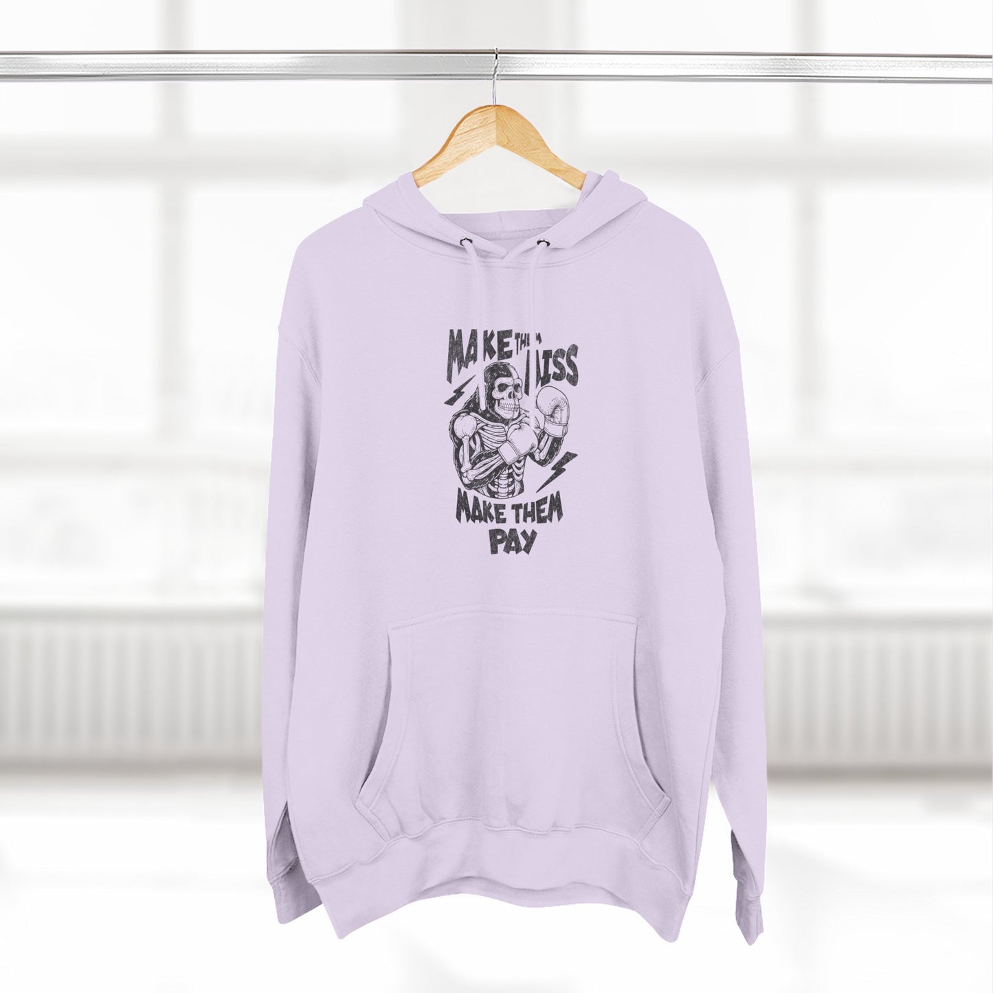 "Make 'Em Miss, Make 'Em Pay" Gorilla Pen Combat Graphic Hoodie