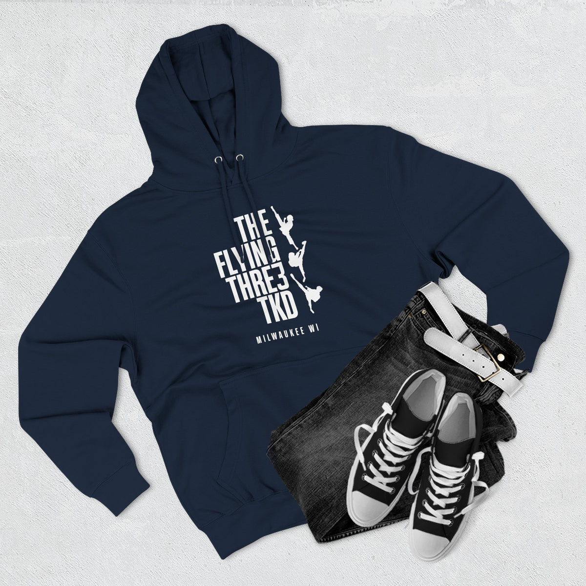 The Flying 3 Original Logo Hoodie