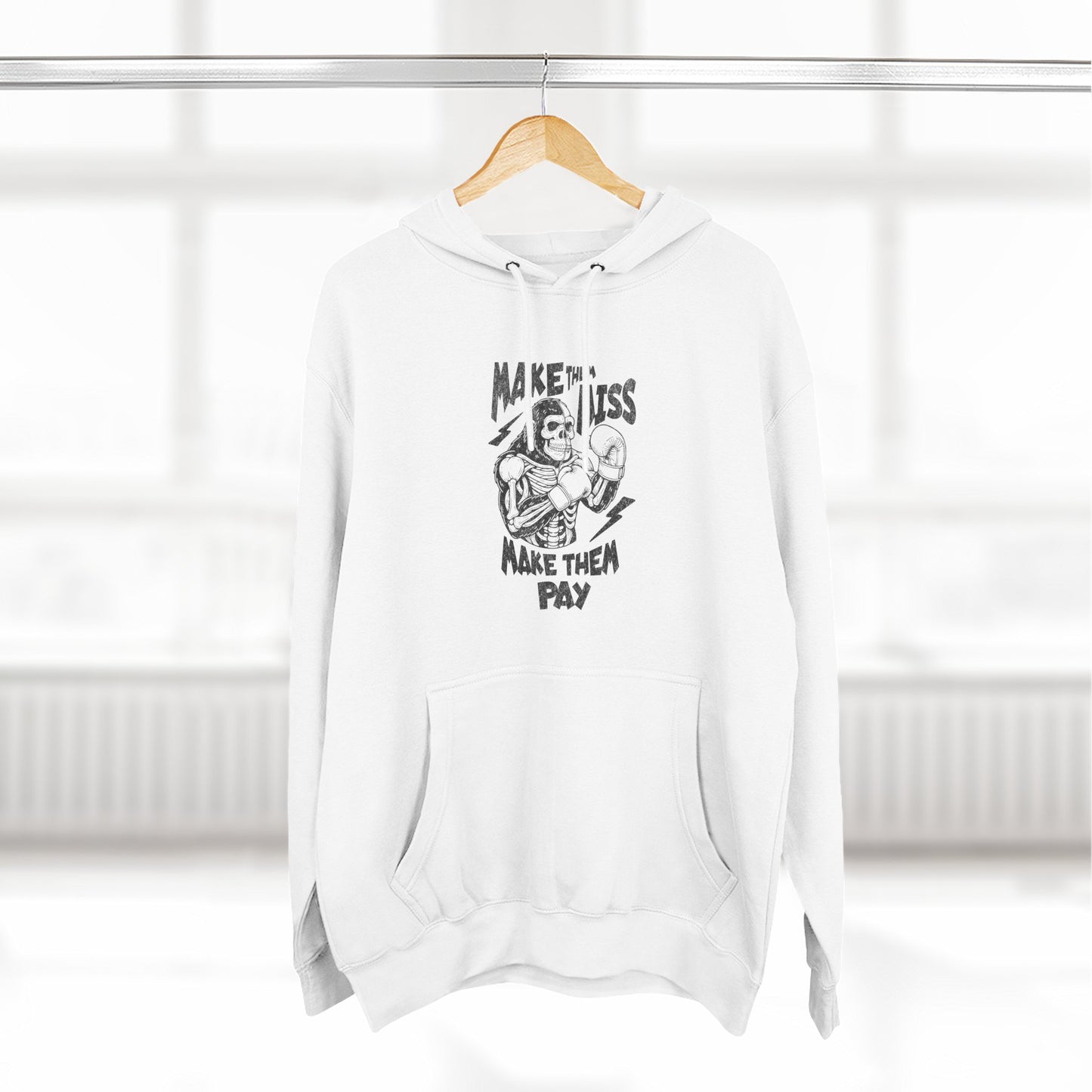 "Make 'Em Miss, Make 'Em Pay" Gorilla Pen Combat Graphic Hoodie