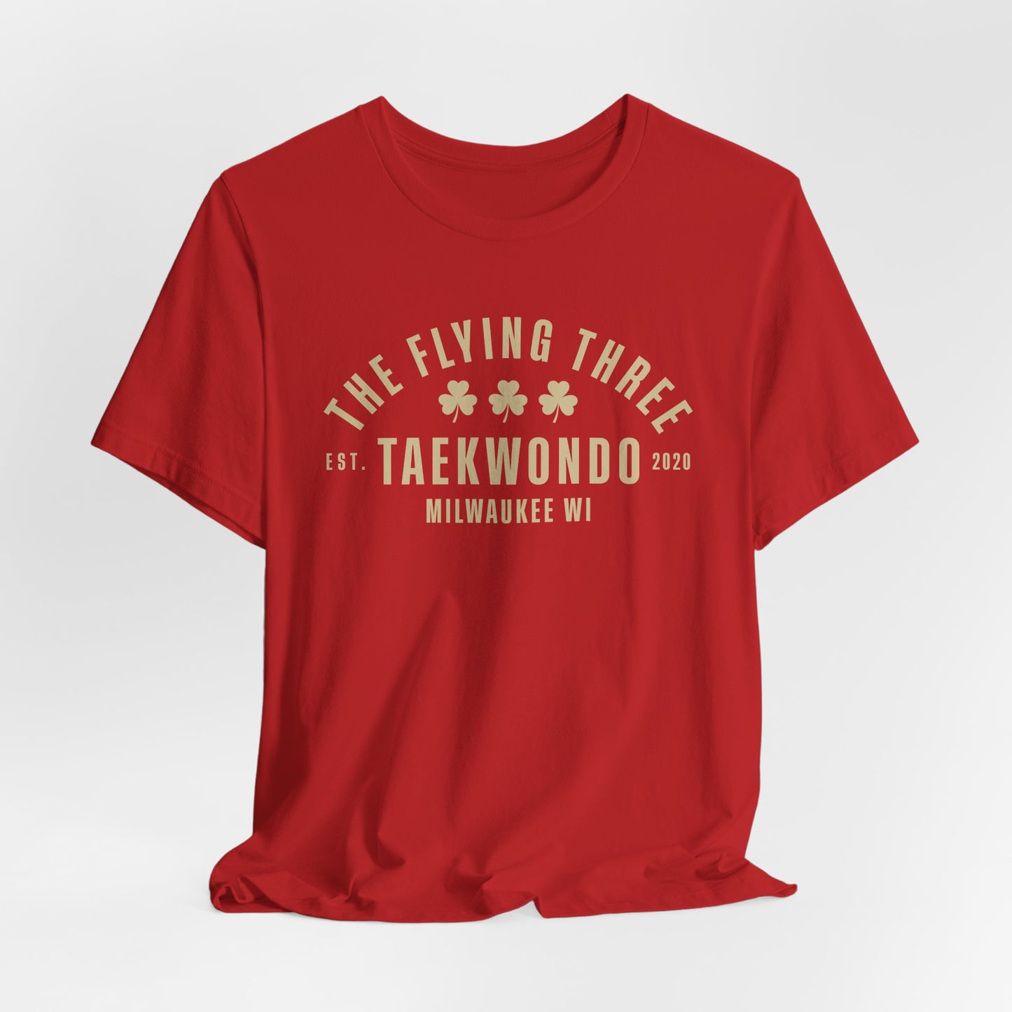 Taekwondo Club T‑Shirt — "The Flying Three" Milwaukee Martial Arts Tee
