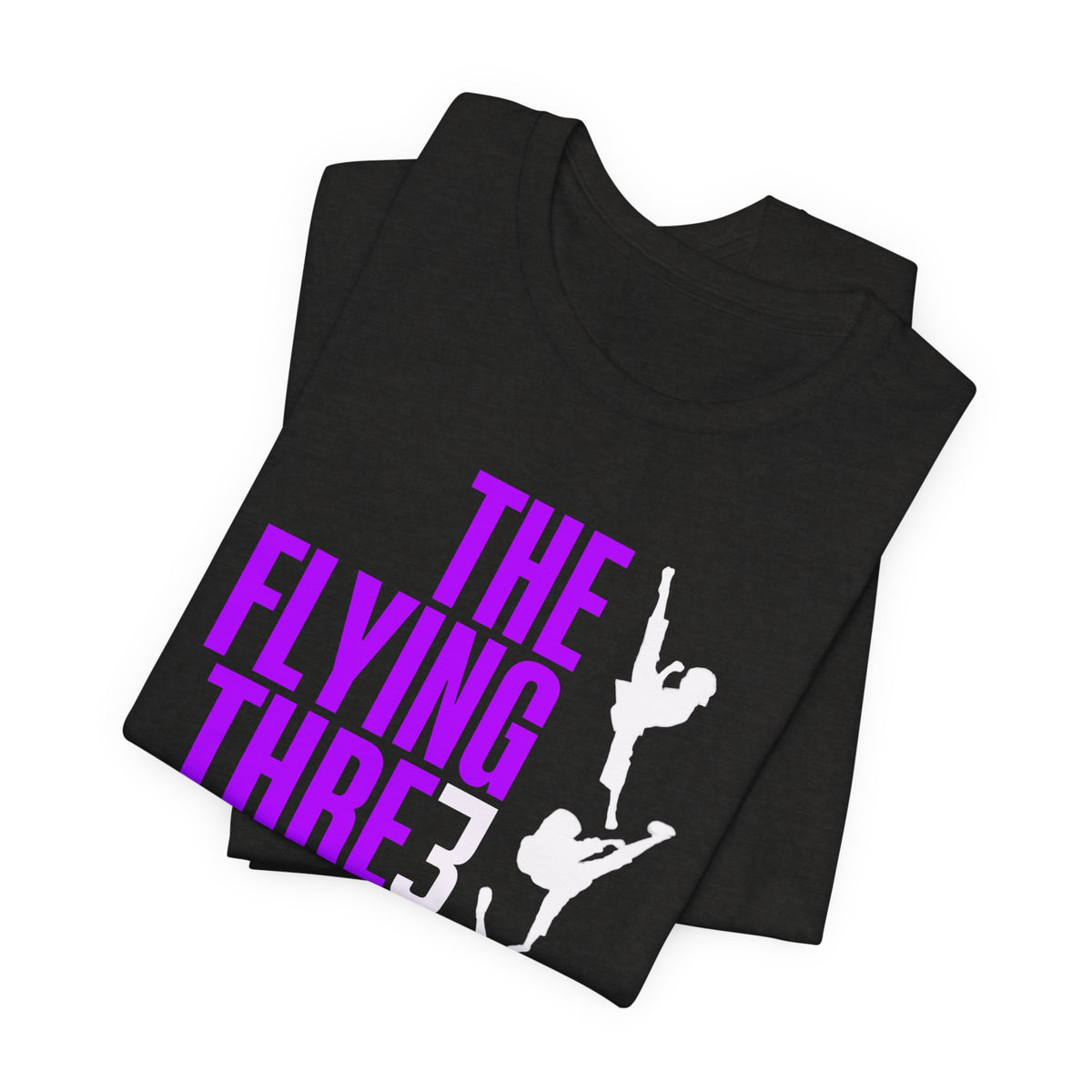 The Flying Three TKD T‑Shirt Purple Alternate