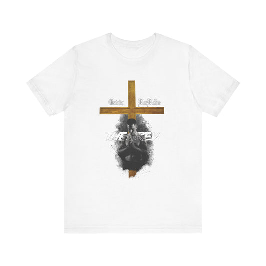 Gavin "The Rev" VerVelde White Cross Fight Tee