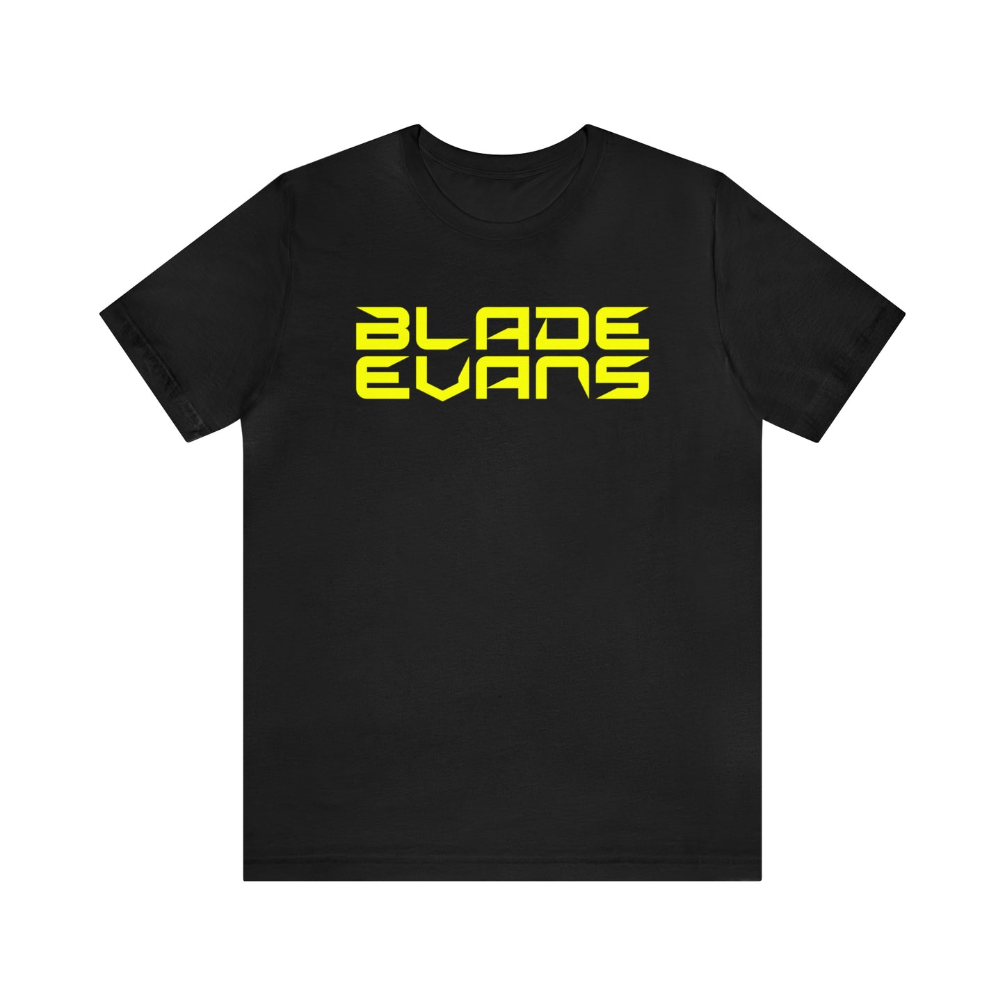 Brandon "Blade" Evans Black Fight Tee with Yellow Logo