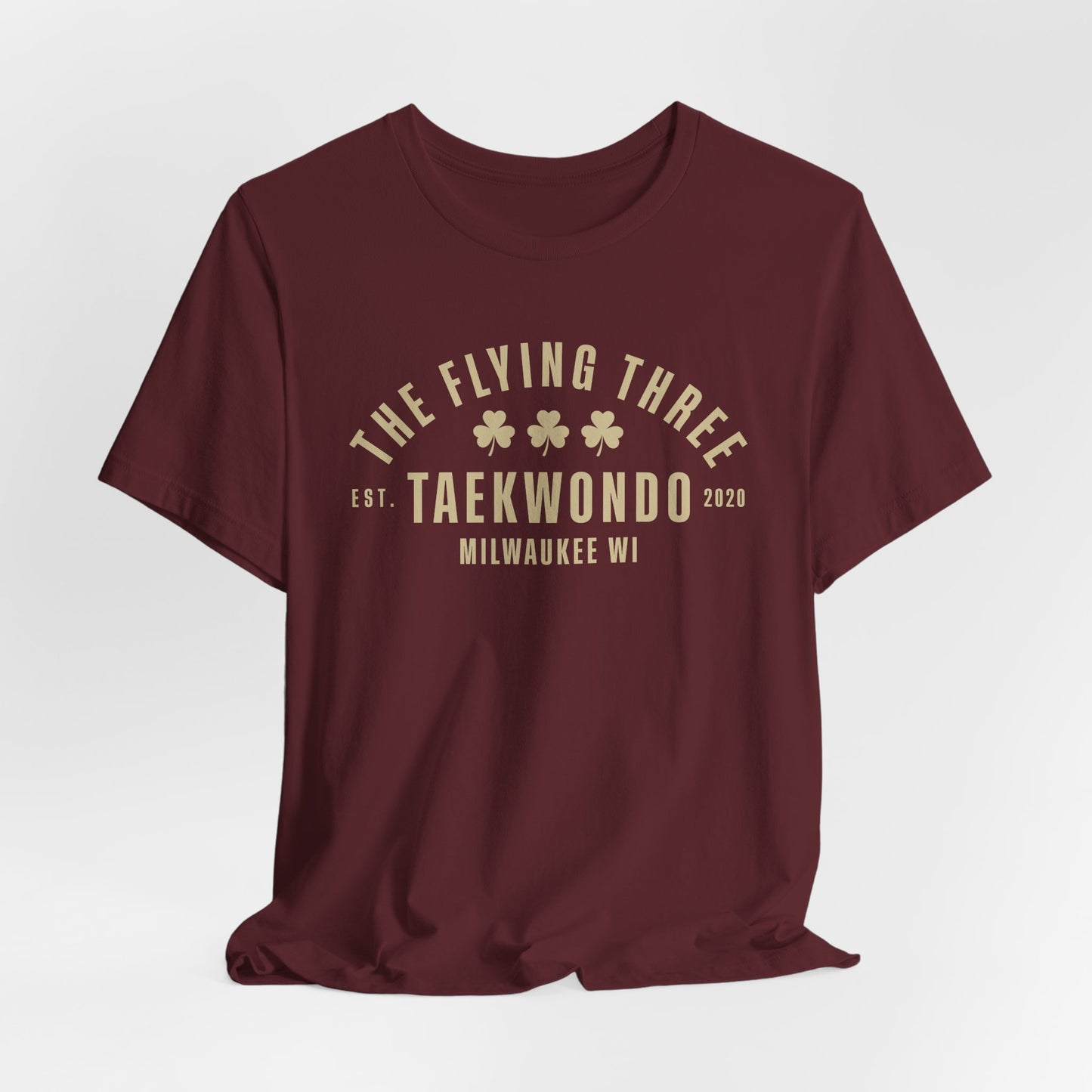 Taekwondo Club T‑Shirt — "The Flying Three" Milwaukee Martial Arts Tee