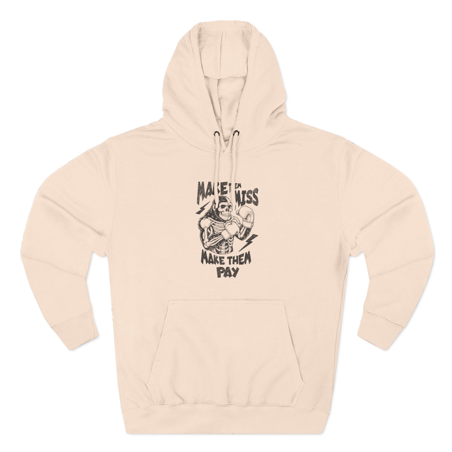 "Make 'Em Miss, Make 'Em Pay" Gorilla Pen Combat Graphic Hoodie