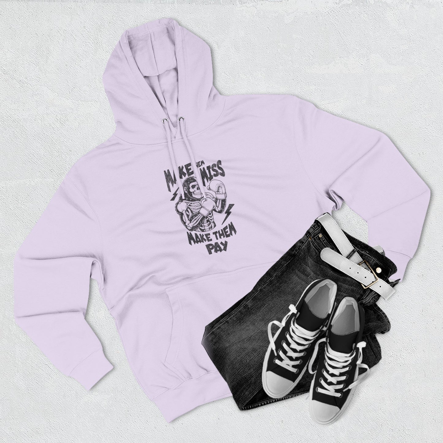 "Make 'Em Miss, Make 'Em Pay" Gorilla Pen Combat Graphic Hoodie