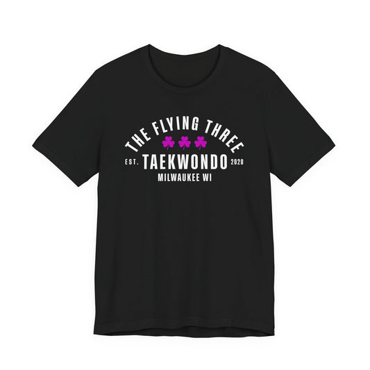 Taekwondo T‑Shirt — “The Flying Three” Milwaukee Martial Arts Tee