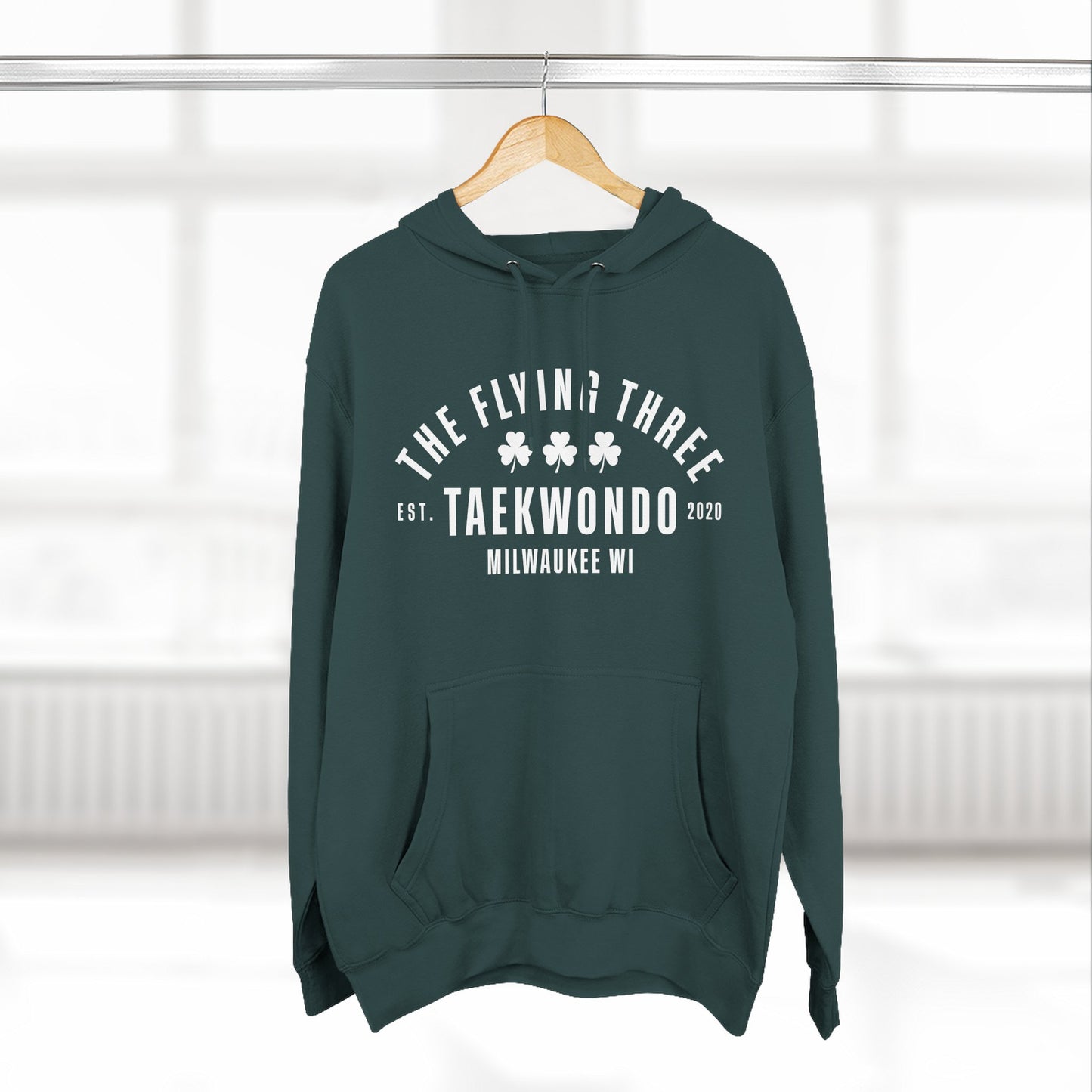 Taekwondo Club Hoodie — "The Flying Three" Milwaukee Fleece Hoodie