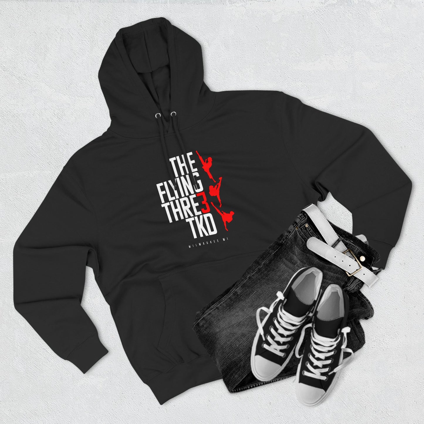 The Flying 3 Taekwondo Hoodies