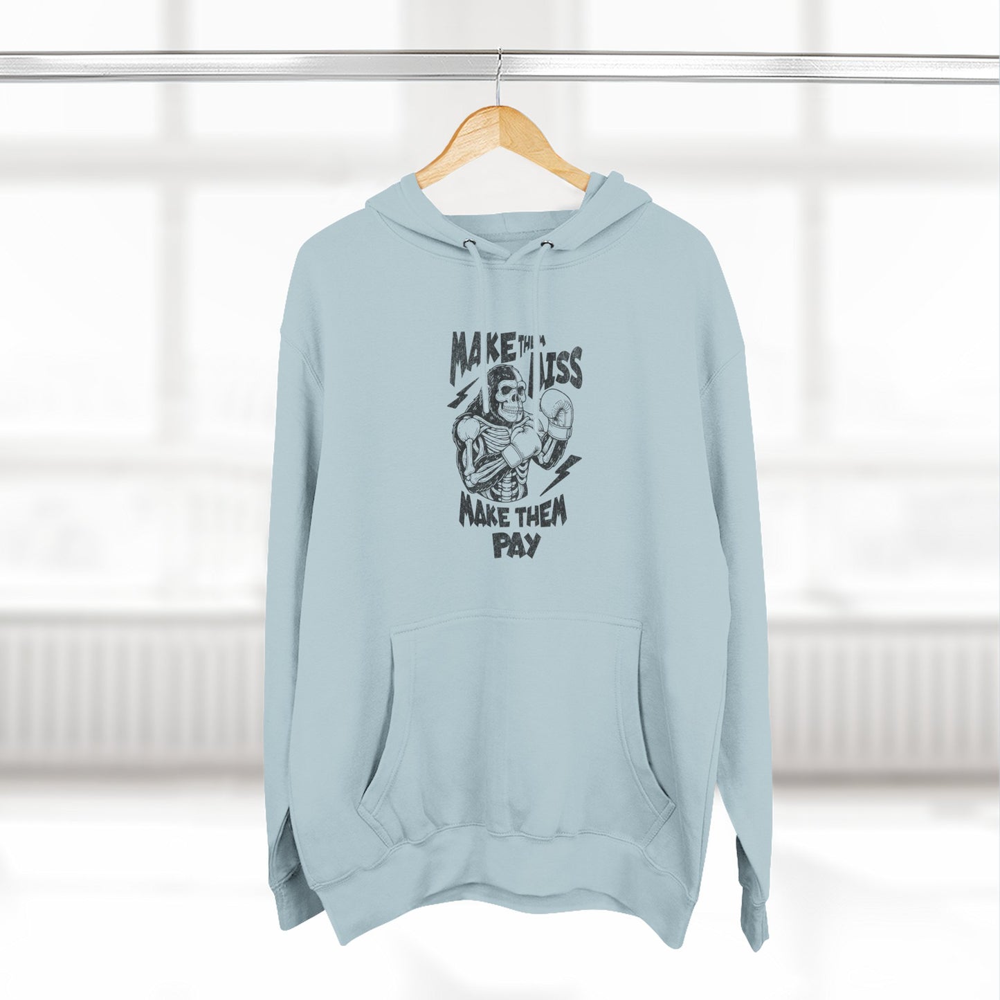 "Make 'Em Miss, Make 'Em Pay" Gorilla Pen Combat Graphic Hoodie