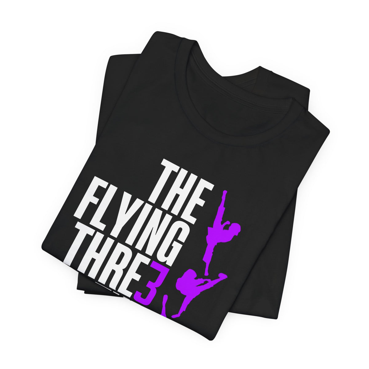 The Flying Three TKD Tee - PURPLE LOGO