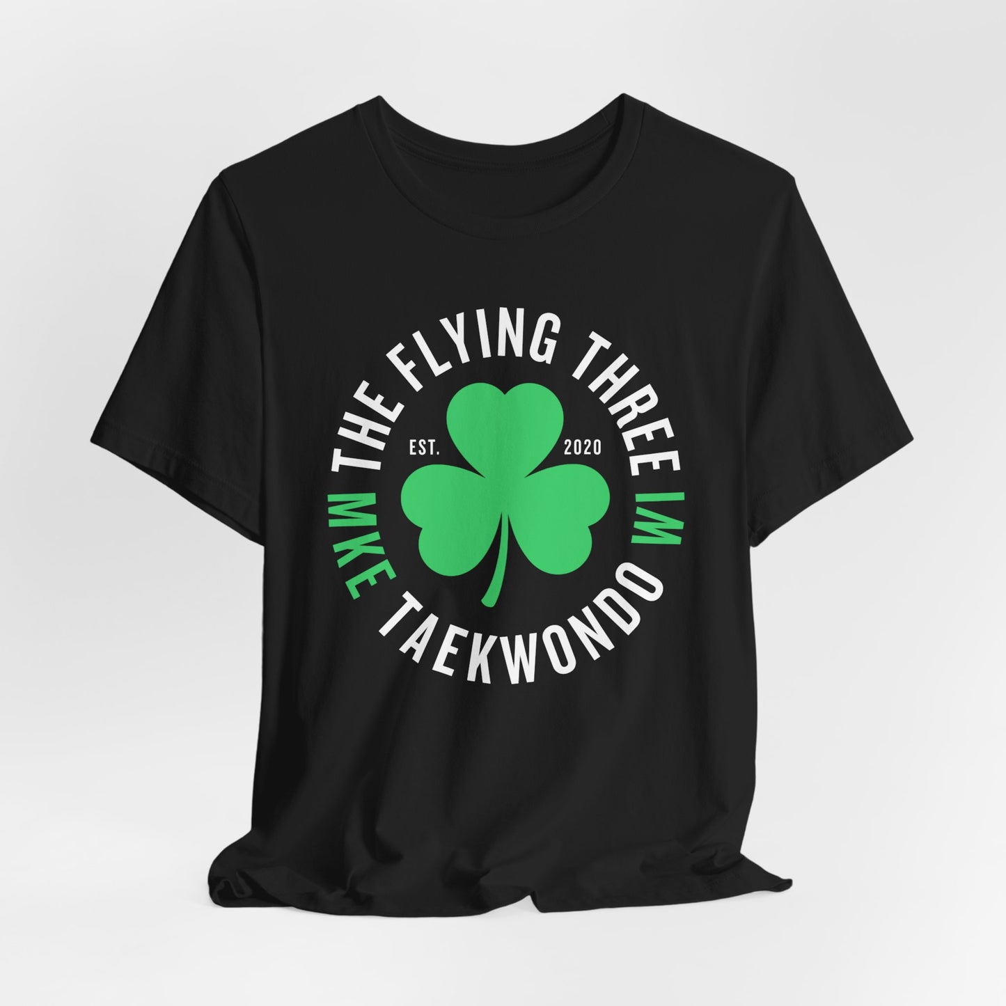 The Flying Three Taekwondo Alternate Shamrock Logo