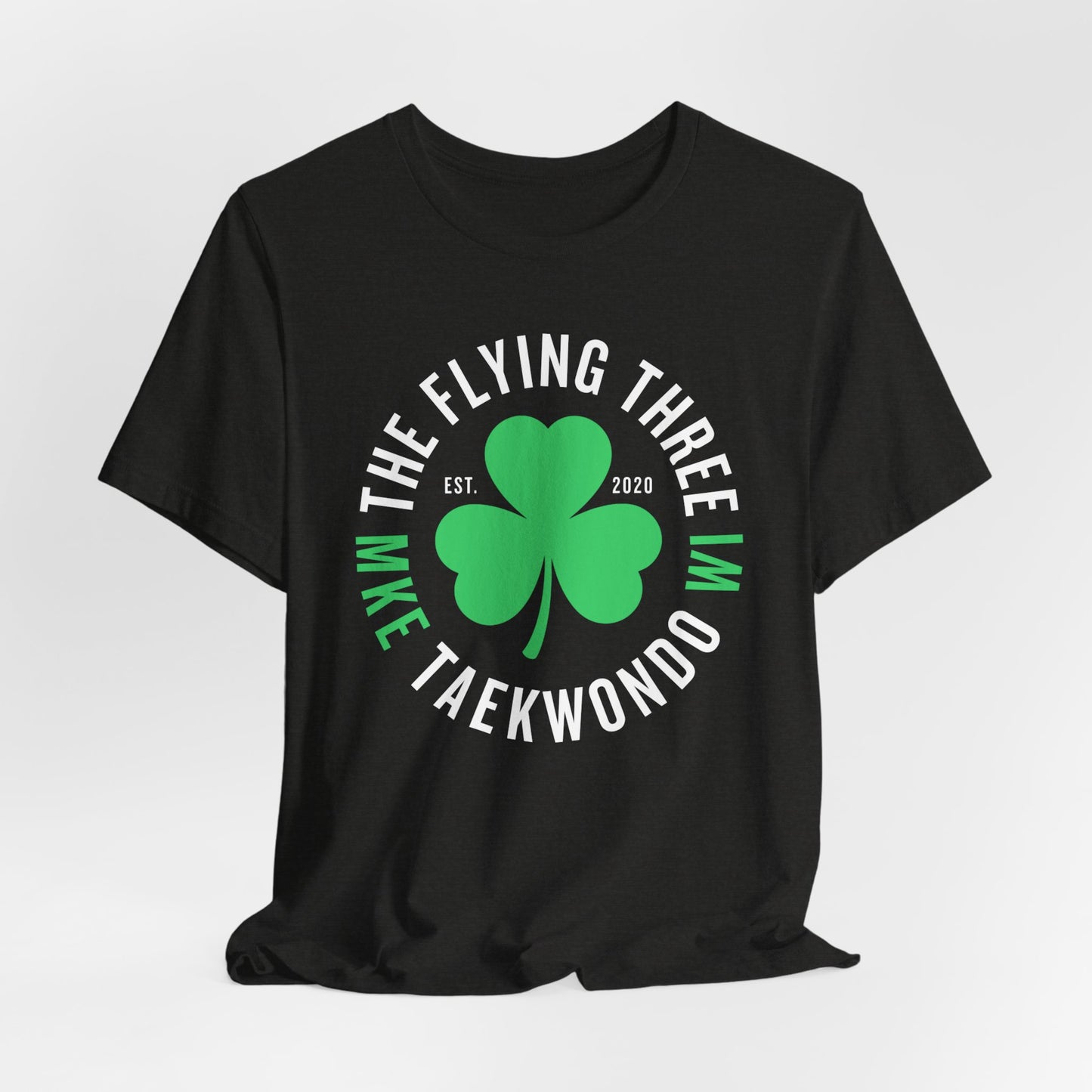 The Flying Three Taekwondo Alternate Shamrock Logo