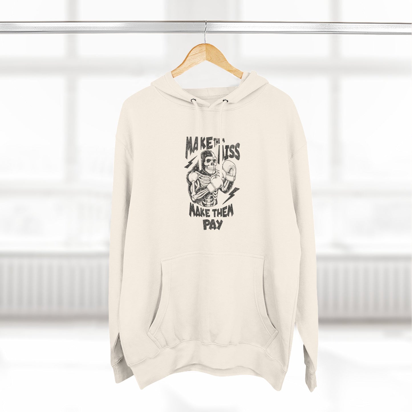 "Make 'Em Miss, Make 'Em Pay" Gorilla Pen Combat Graphic Hoodie