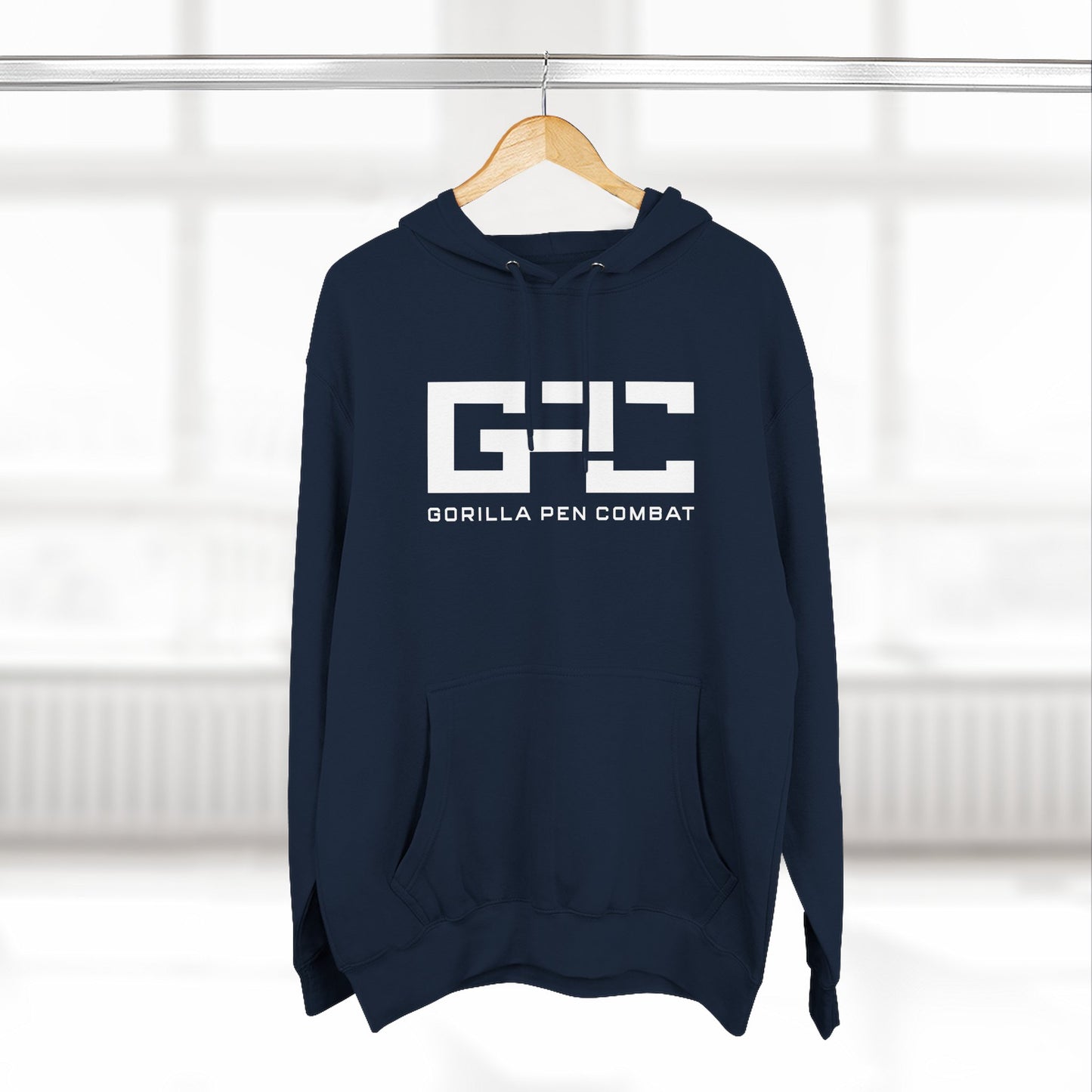 Gorilla Pen Combat  Logo Three-Panel Fleece Hoodie