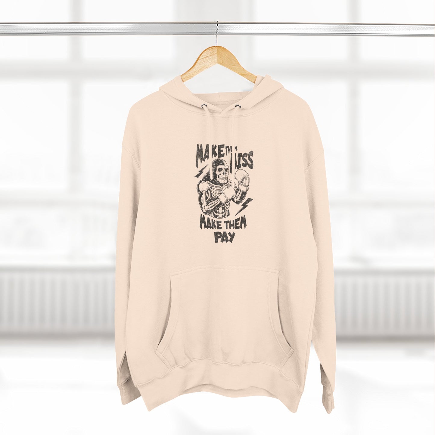 "Make 'Em Miss, Make 'Em Pay" Gorilla Pen Combat Graphic Hoodie