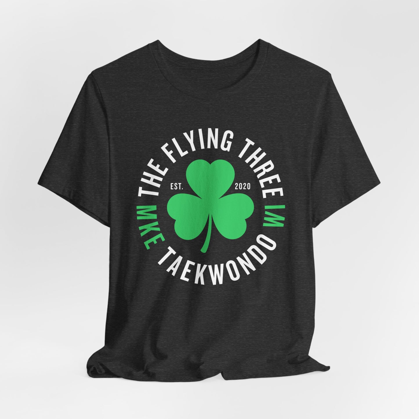 The Flying Three Taekwondo Alternate Shamrock Logo