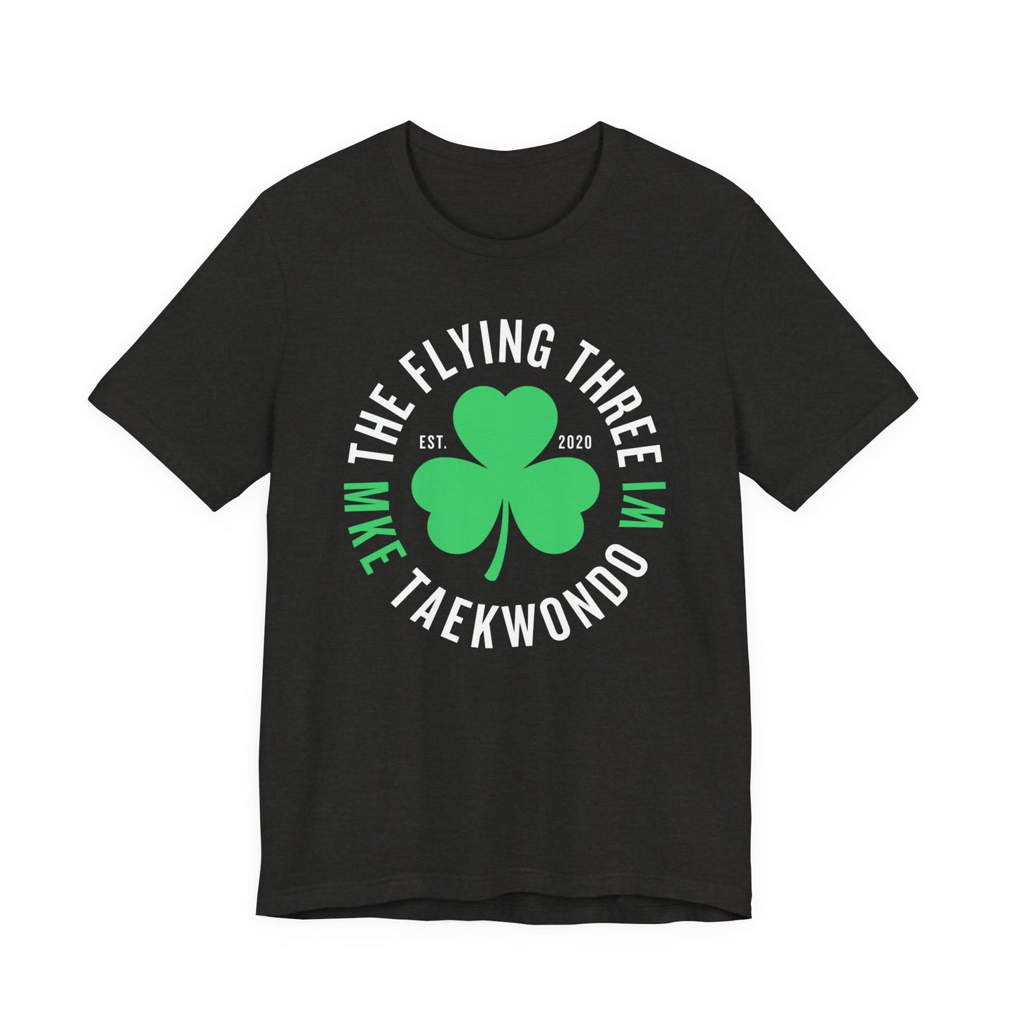 The Flying Three Taekwondo Alternate Shamrock Logo