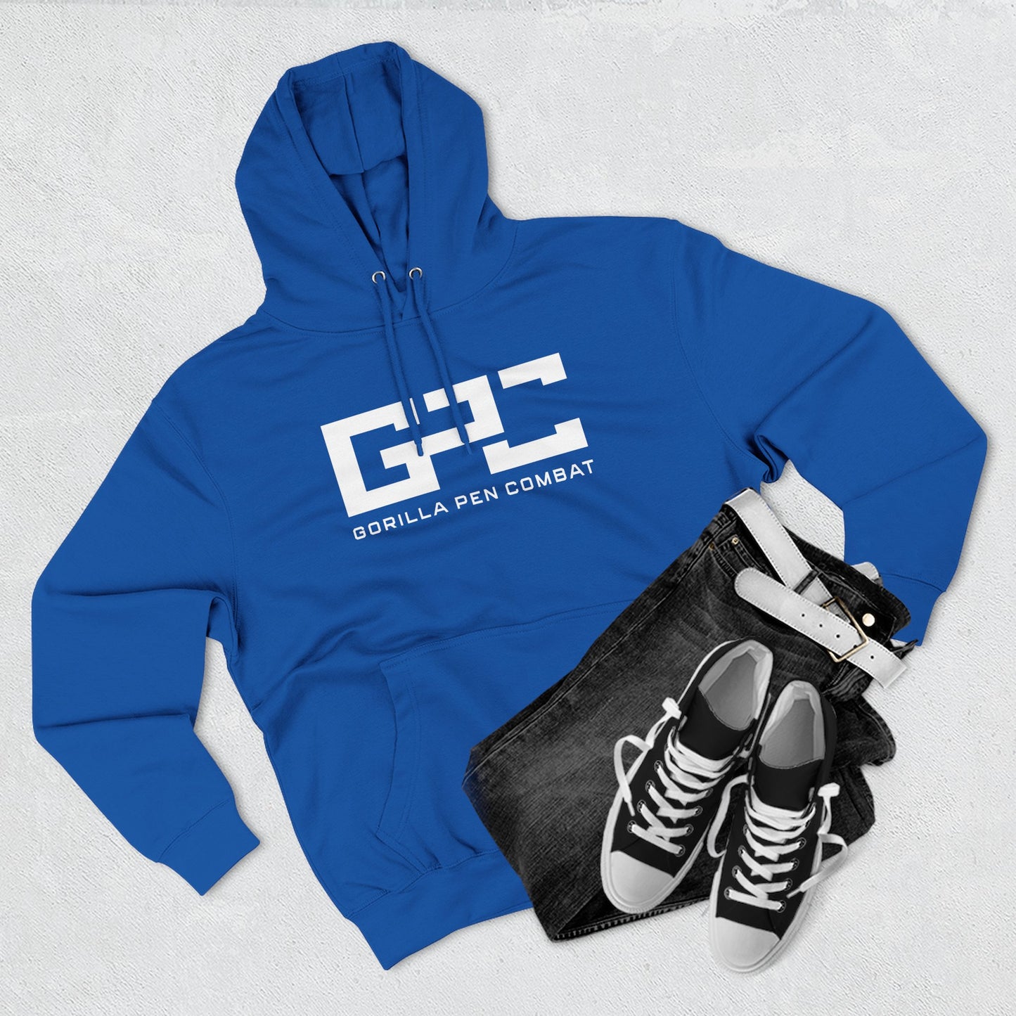 Gorilla Pen Combat  Logo Three-Panel Fleece Hoodie