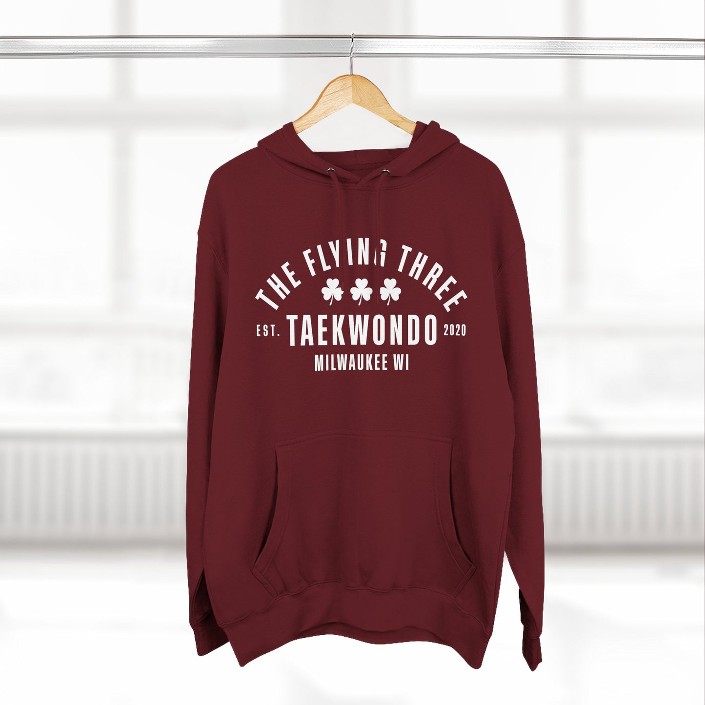 Taekwondo Club Hoodie — "The Flying Three" Milwaukee Fleece Hoodie