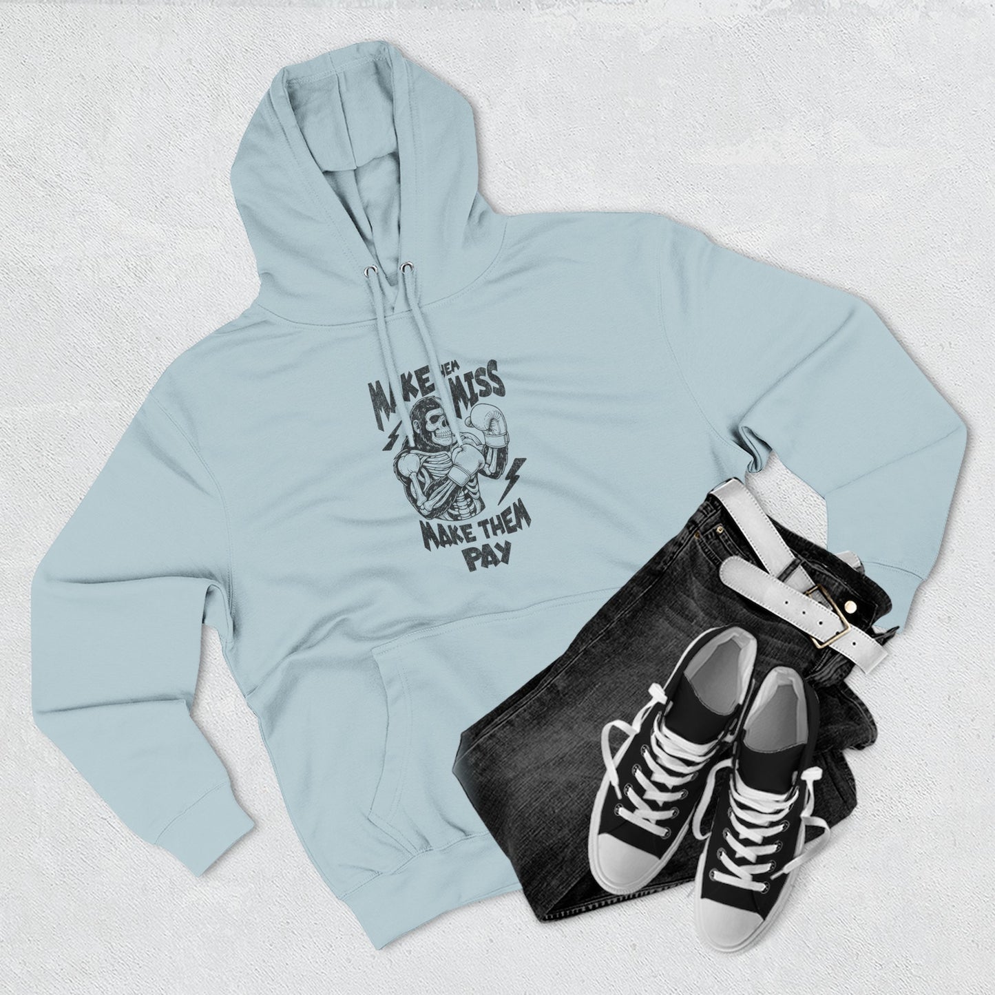 "Make 'Em Miss, Make 'Em Pay" Gorilla Pen Combat Graphic Hoodie